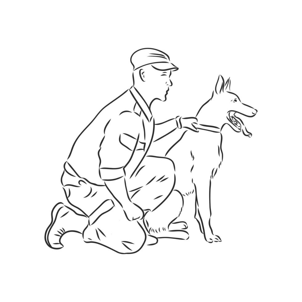 dog vector sketch