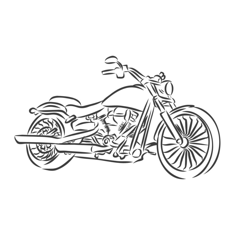 motorcycle vector sketch
