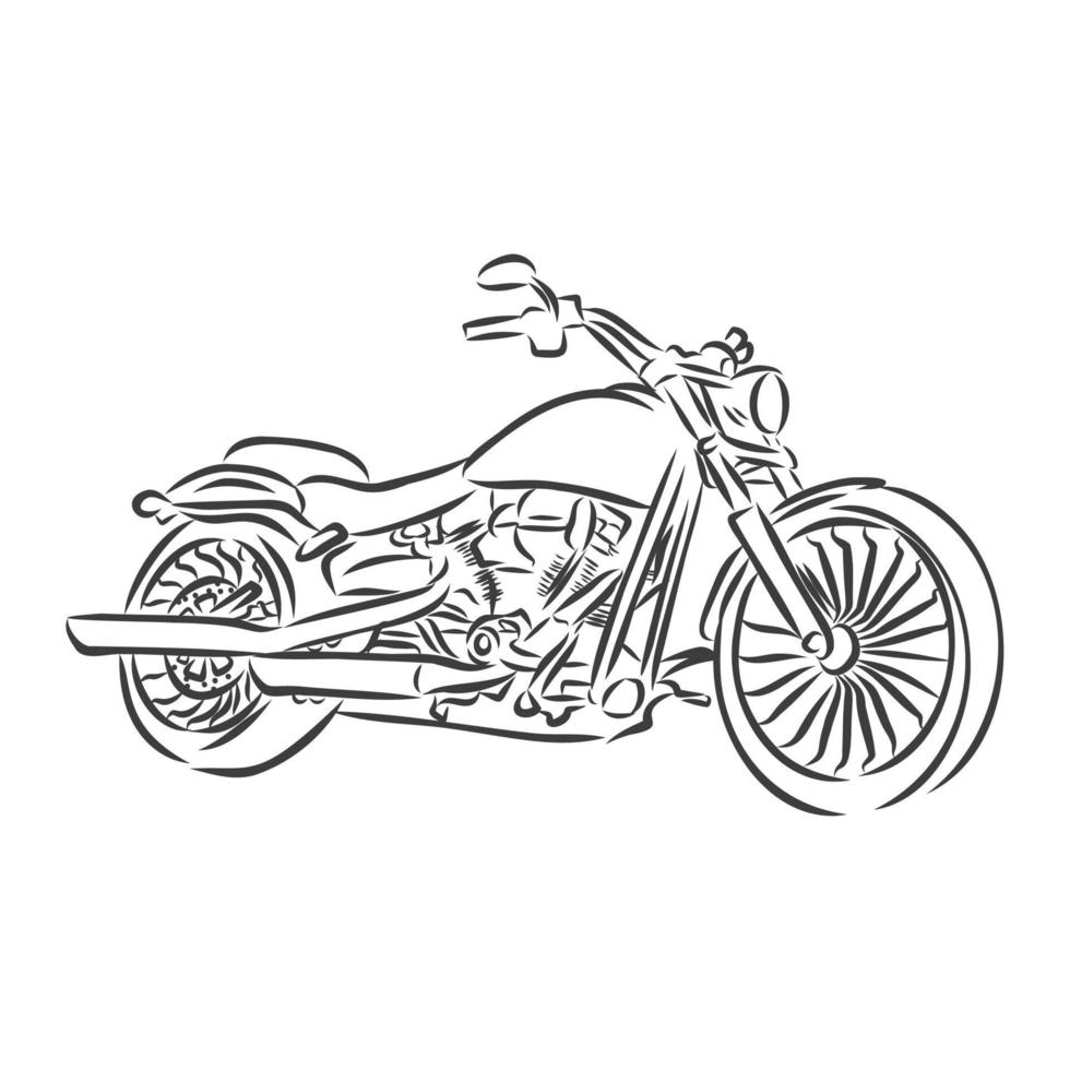 bosquejo del vector de la motocicleta