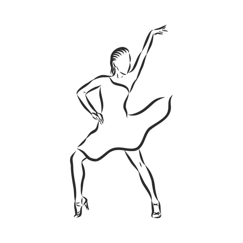 latin american dance vector sketch