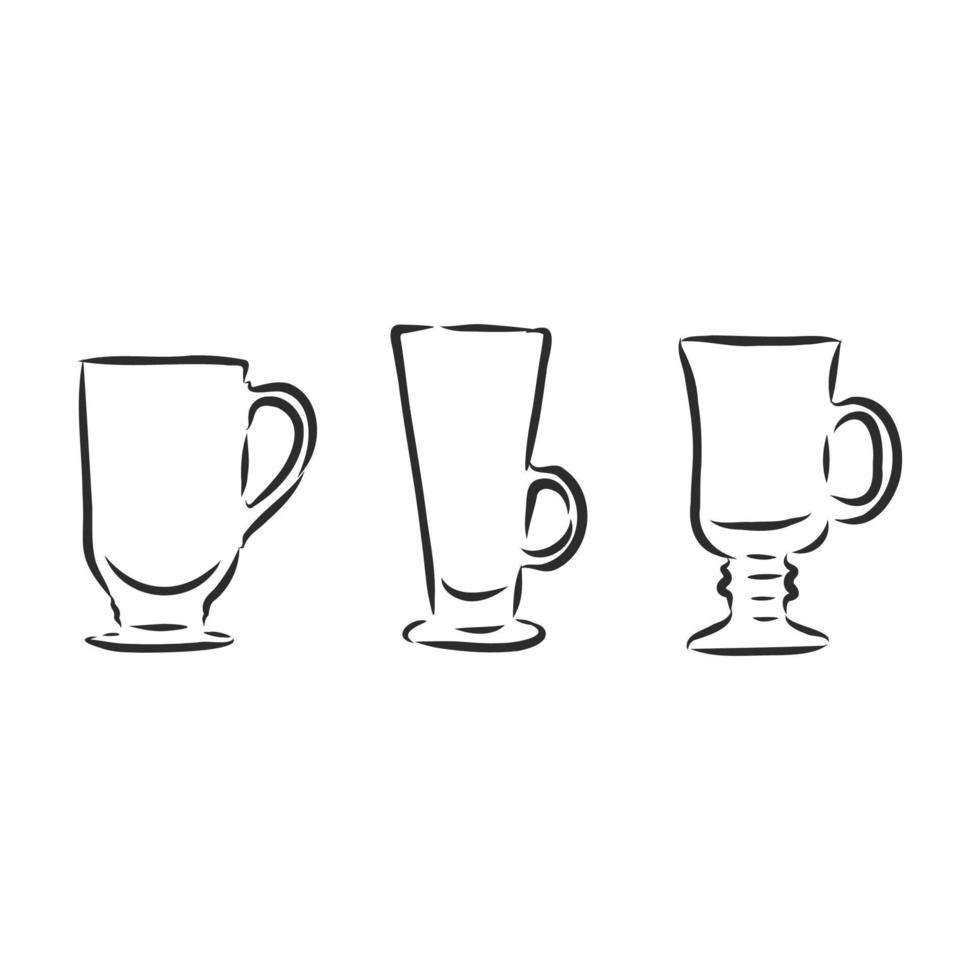 glass vector sketch