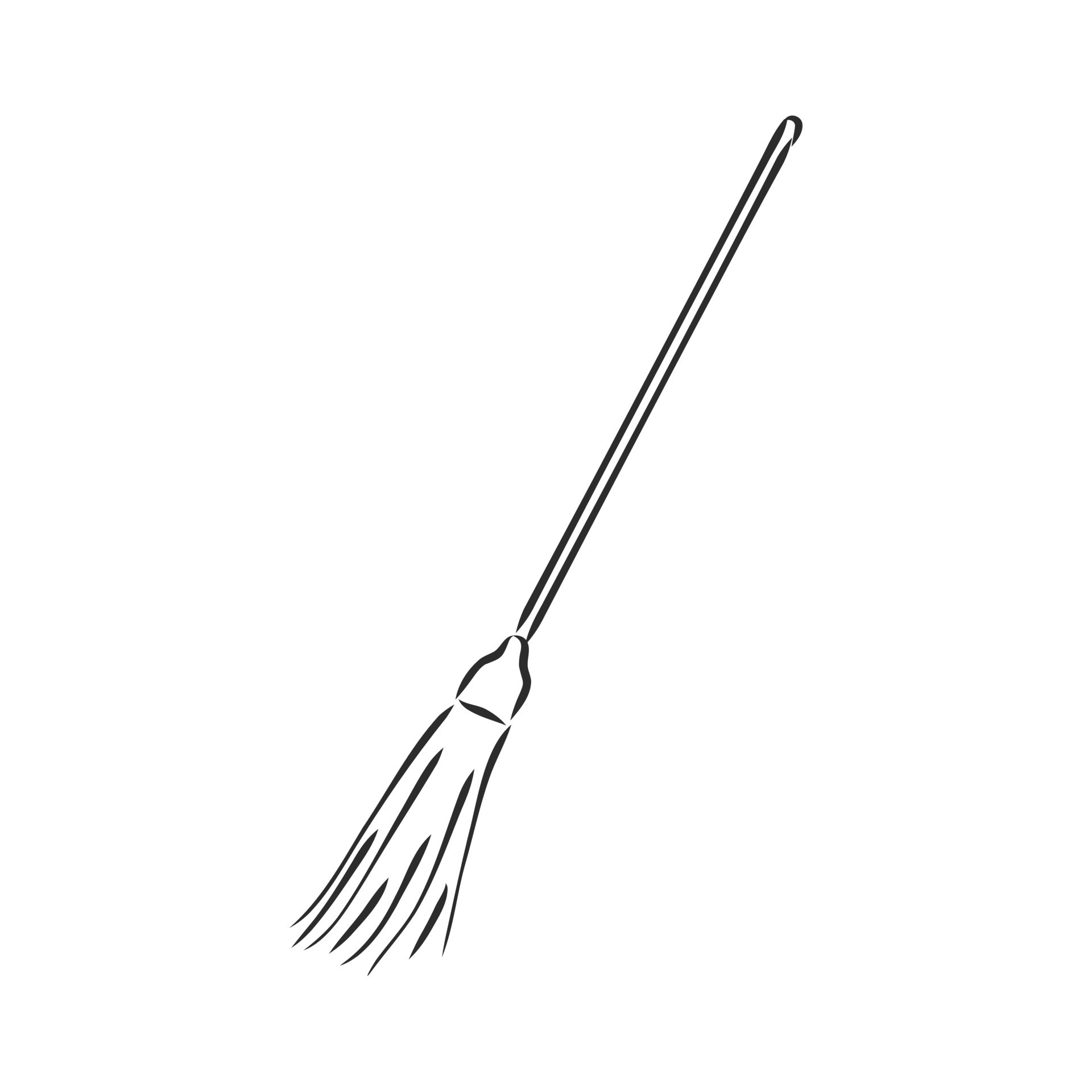 broom vector sketch 17050383 Vector Art at Vecteezy