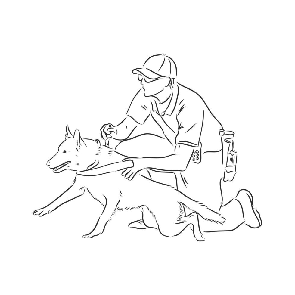 dog vector sketch
