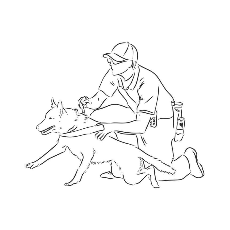 dog vector sketch