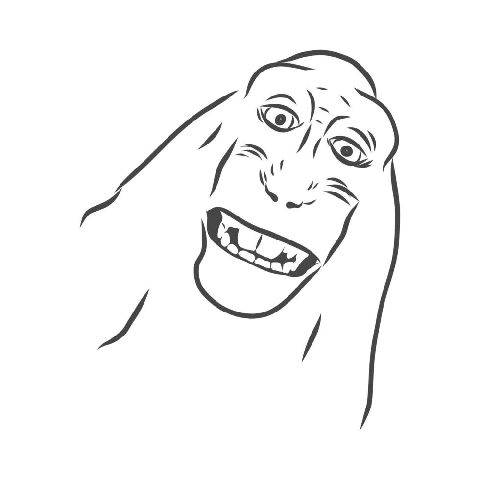 monkey vector sketch