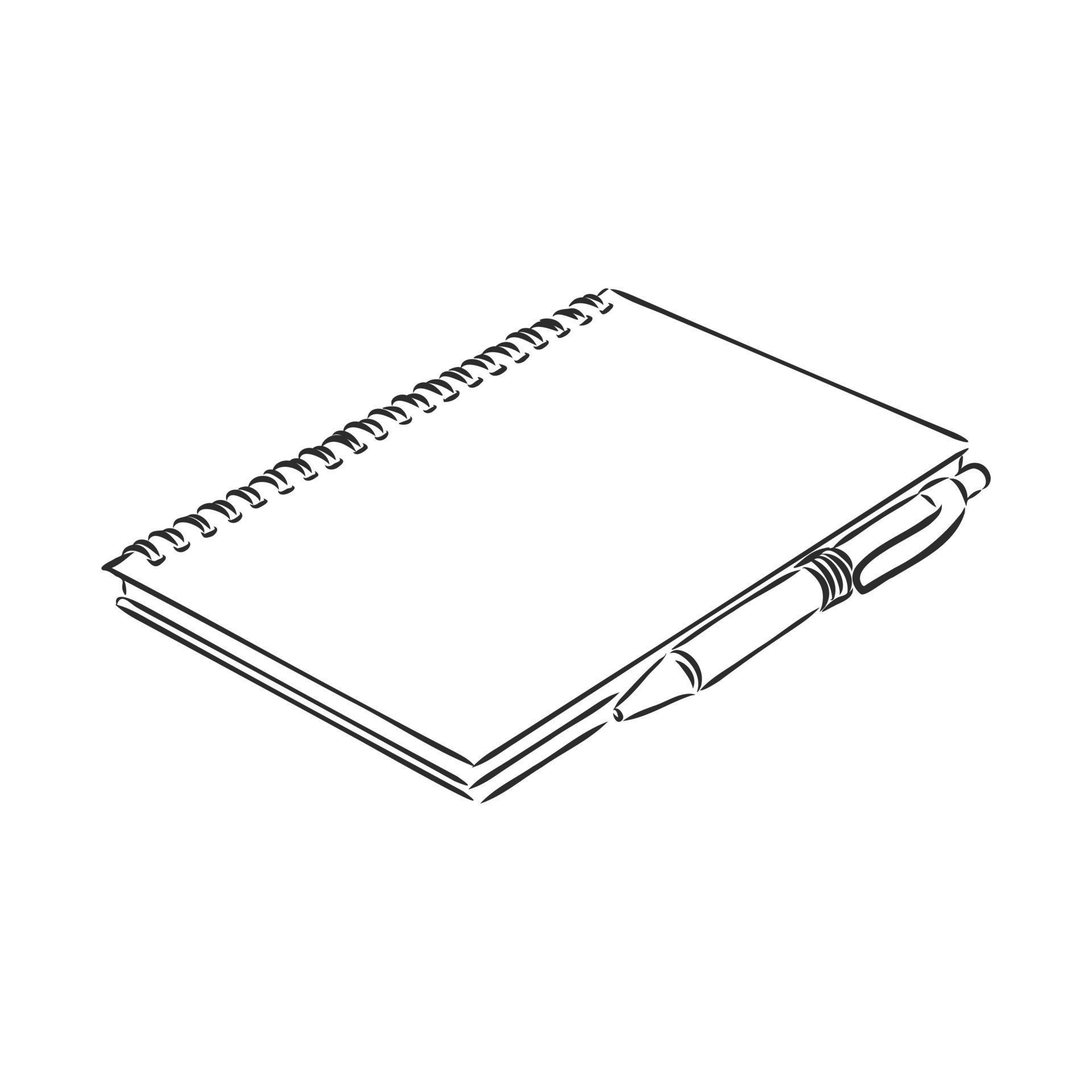 notepad vector sketch 17050611 Vector Art at Vecteezy