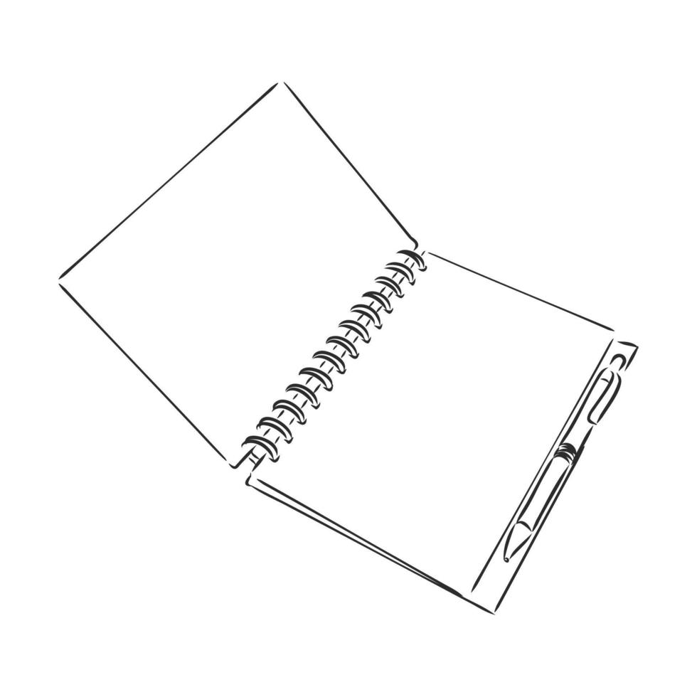 notepad vector sketch 17050613 Vector Art at Vecteezy