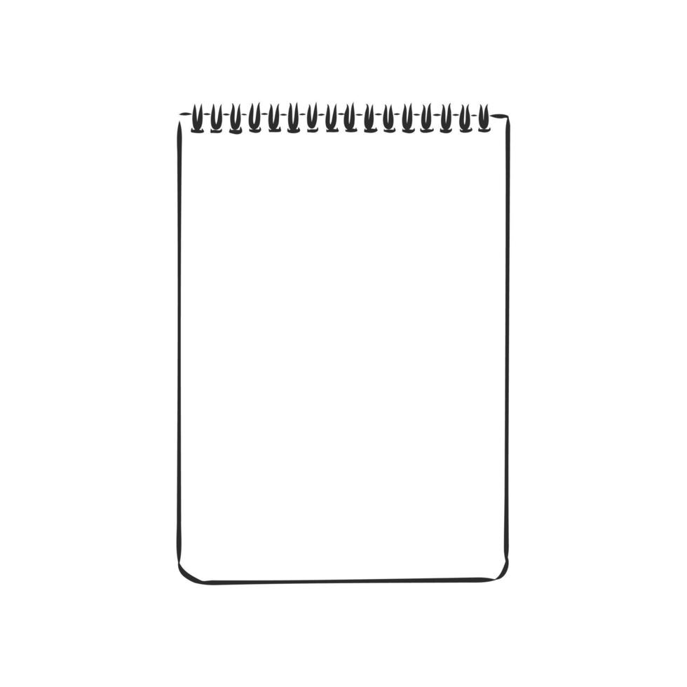 notepad vector sketch 17050615 Vector Art at Vecteezy