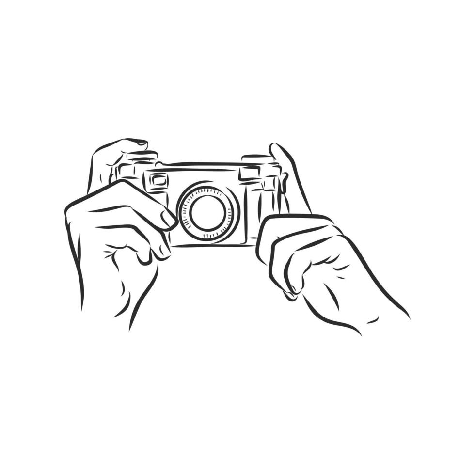 photographer vector sketch