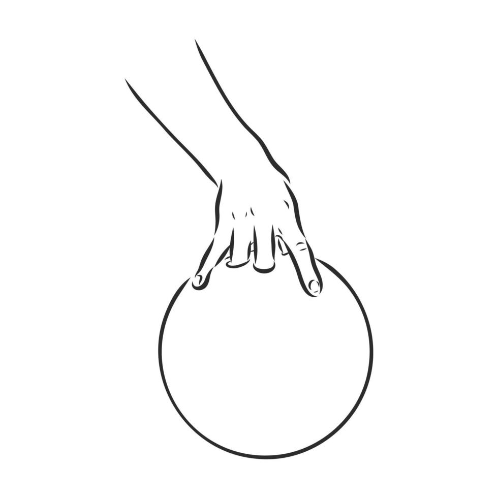 bowling vector sketch