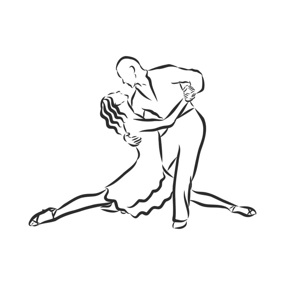 latin american dance vector sketch