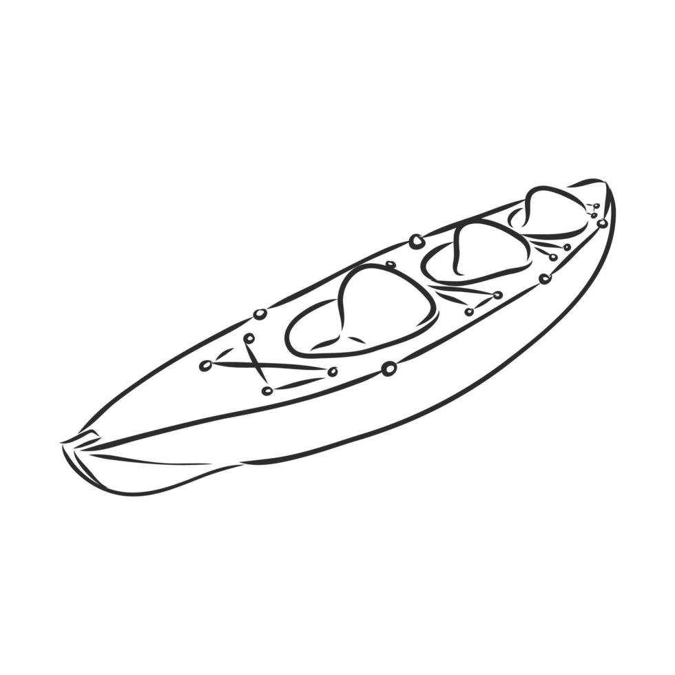 kayak vector sketch