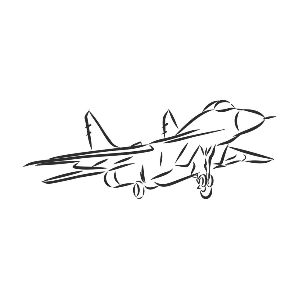 bosquejo del vector del avión