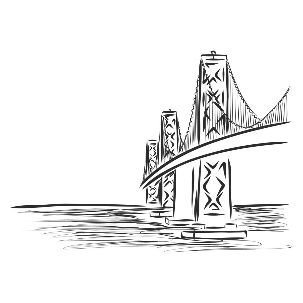bridge vector sketch