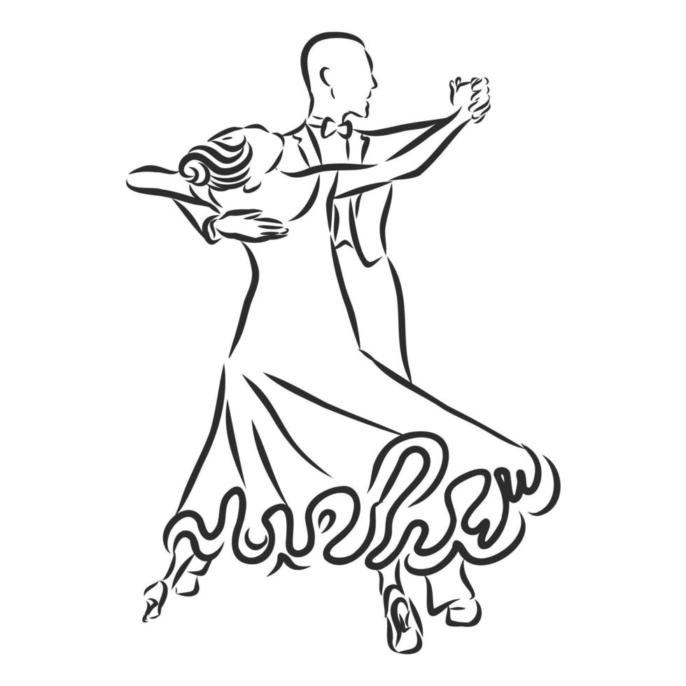 latin american dance vector sketch