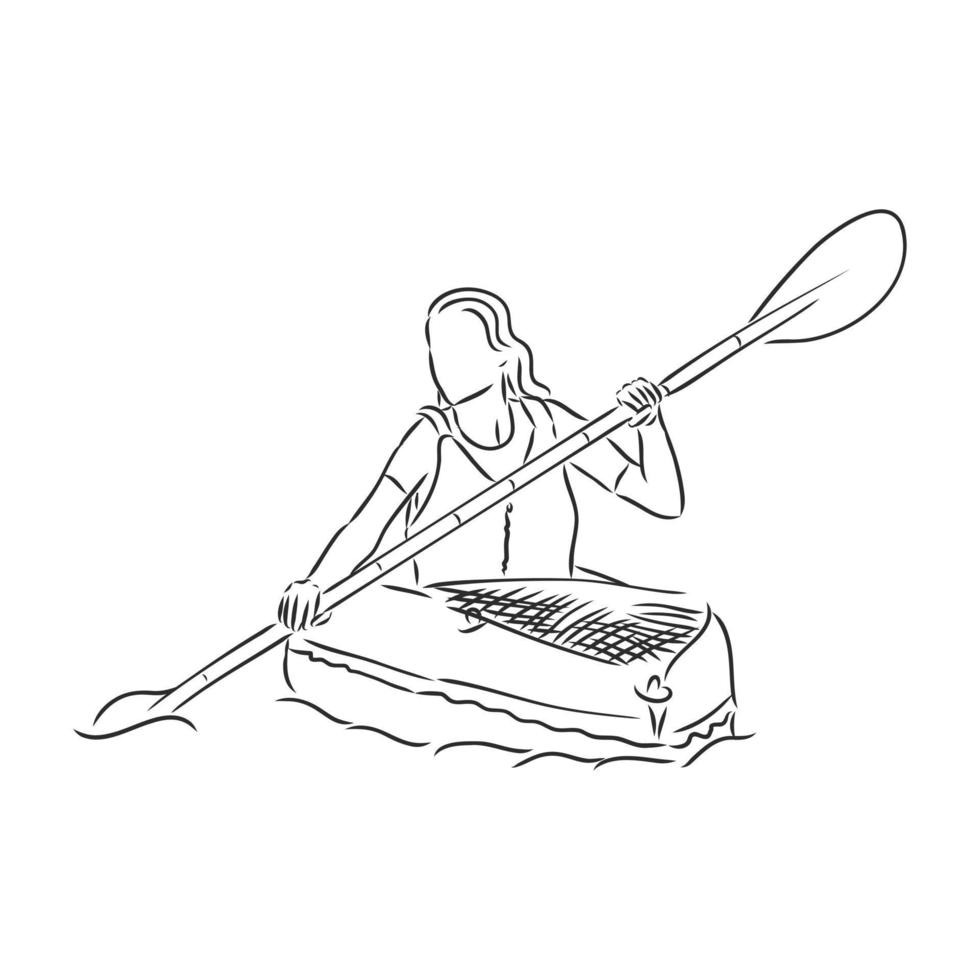 boating vector sketch
