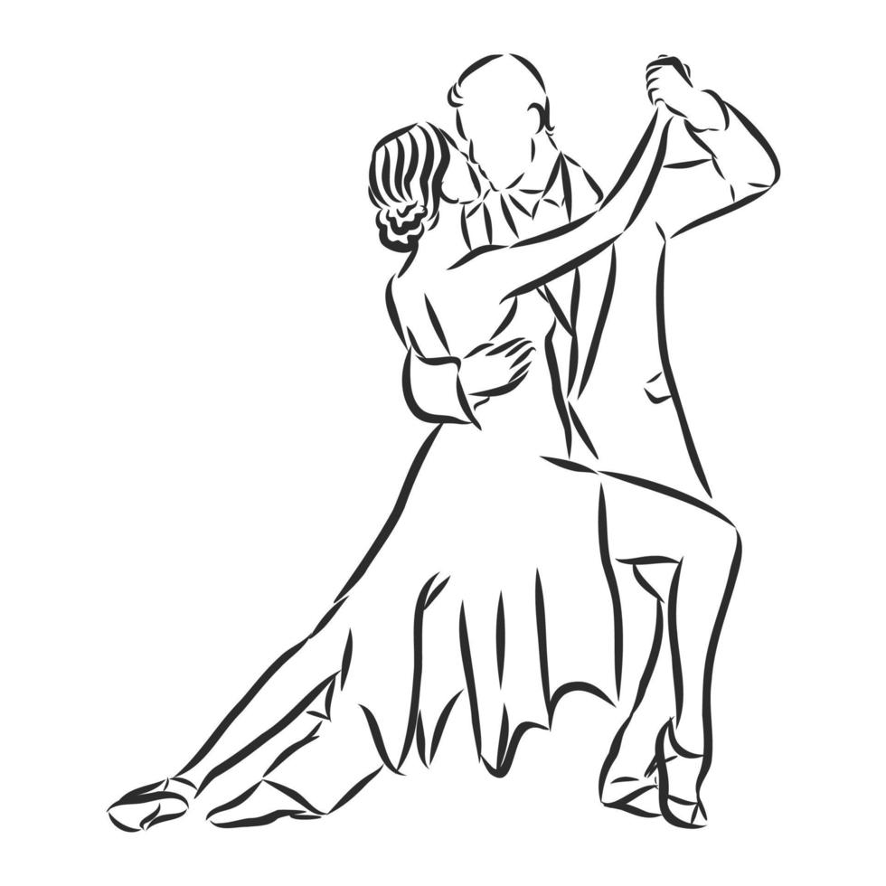 latin american dance vector sketch