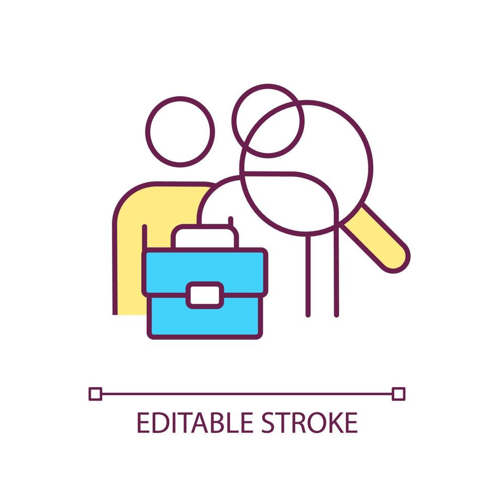 Supporting entrepreneurship RGB color icon. Professional advice. Mentoring. Help small business. Isolated vector illustration. Simple filled line drawing. Editable stroke