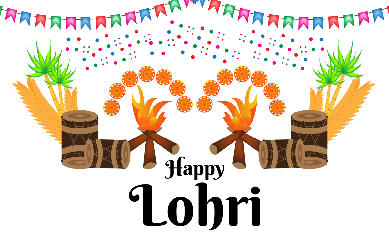 feliz festival lohri png