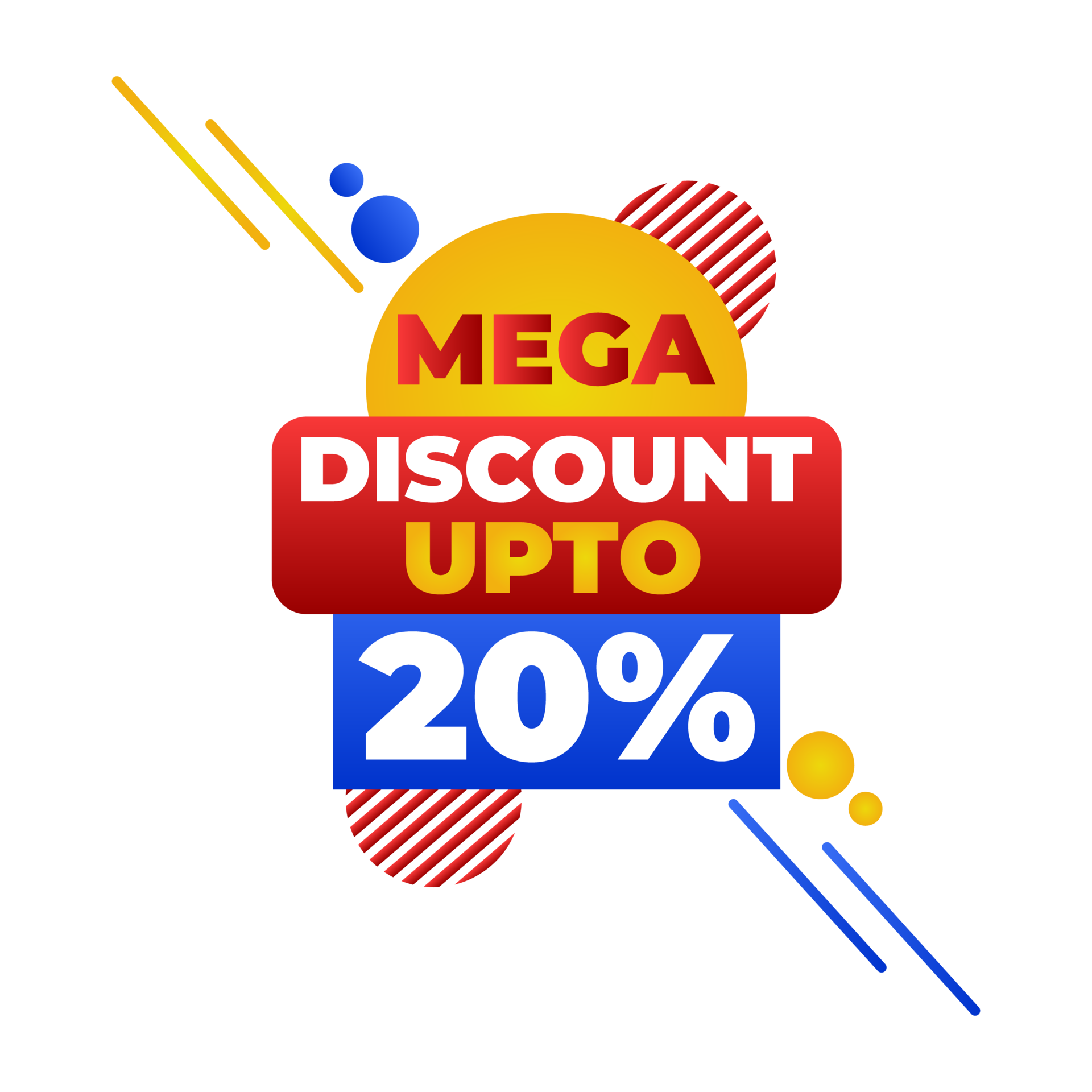 Mega Discount up to 20 present Offer Tags free png 17051714 PNG