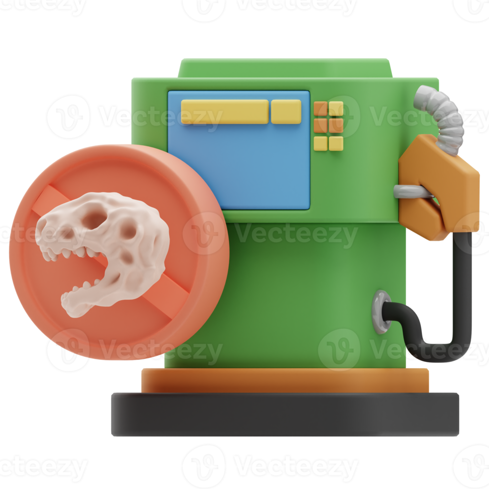 3d Illustration fossil fuels Renewable Energy png