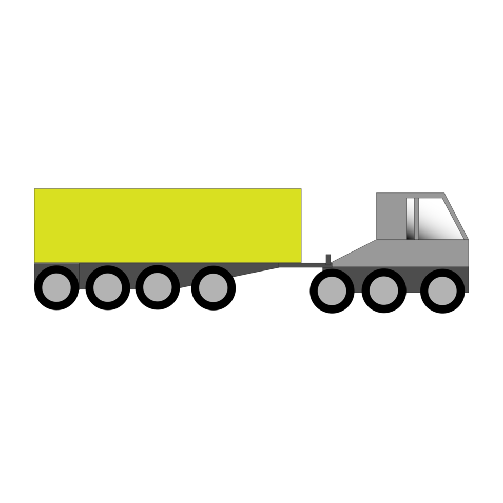 Semi Truck With Container png