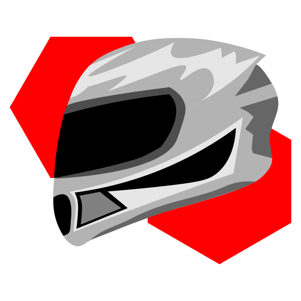 Grey Motorcycle Helmet png