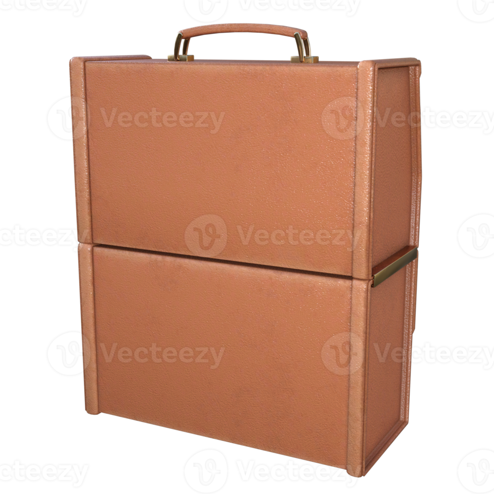 travel bag isolated 3d rendering png