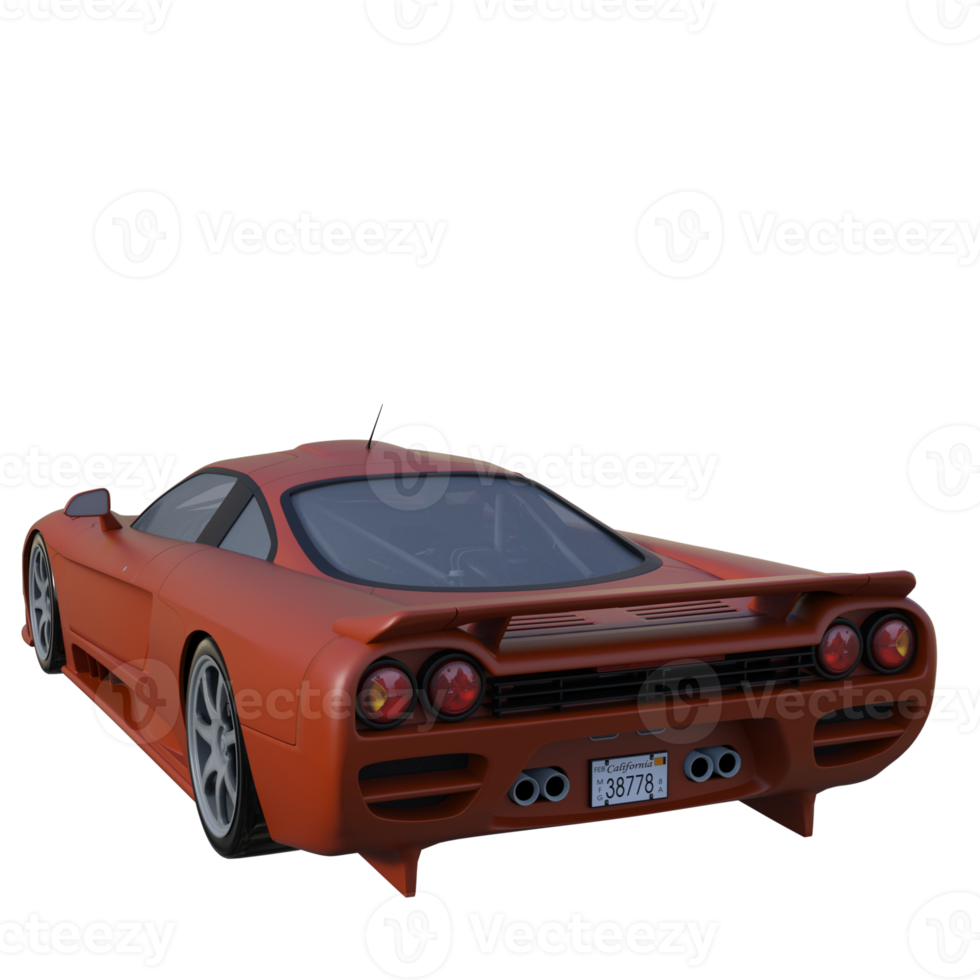 super coche aislado renderizado 3d png