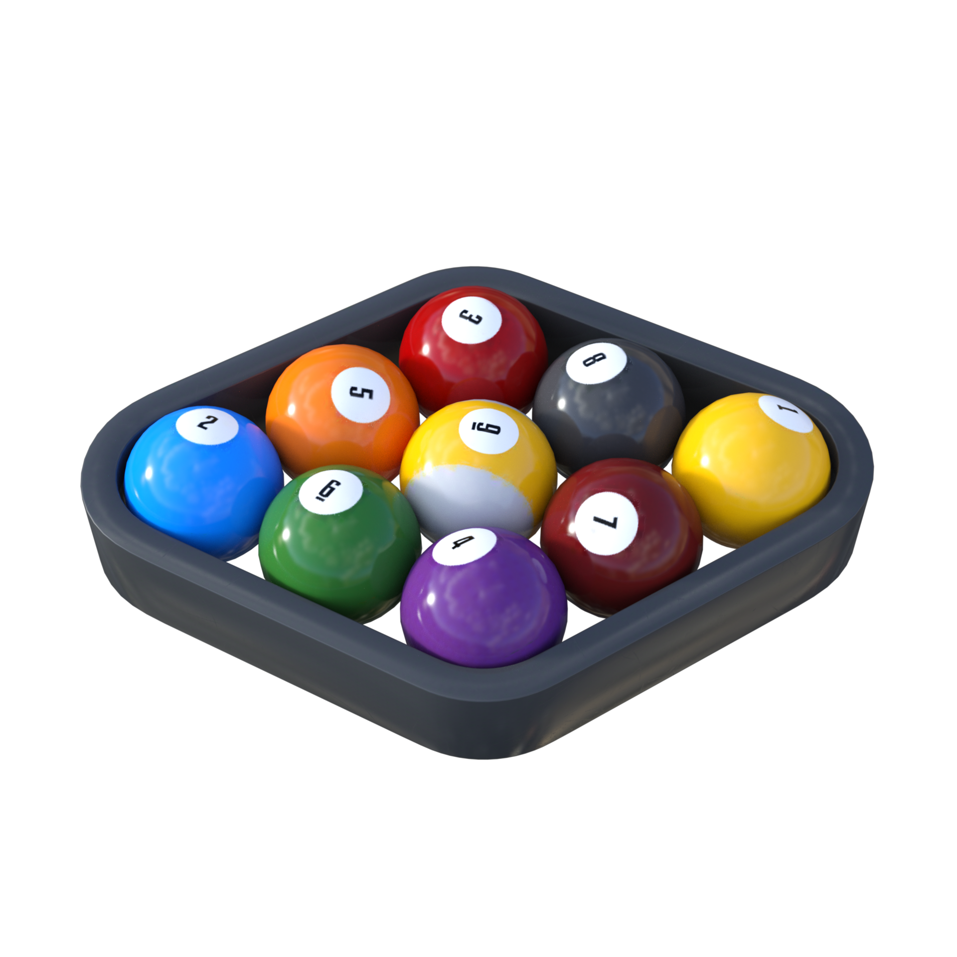 Bola de boliche vermelha e skittles brancos espalhados isolados em fundo  preto conjunto de jogos renderização 3d