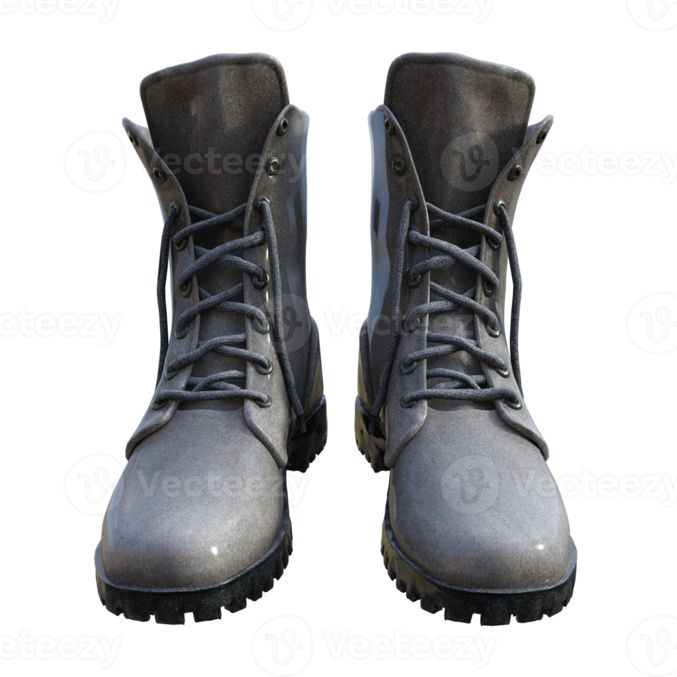 Boots isolated 3d rendering png