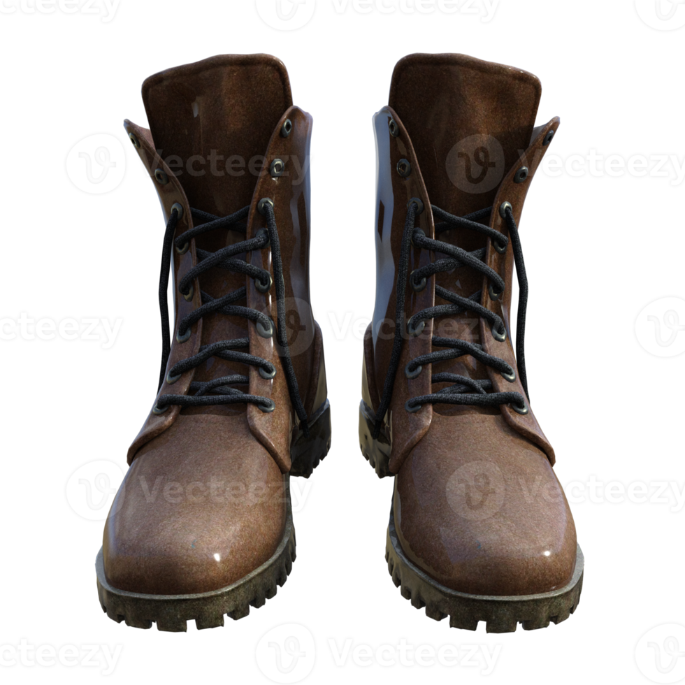 bottes rendu 3d isolé png