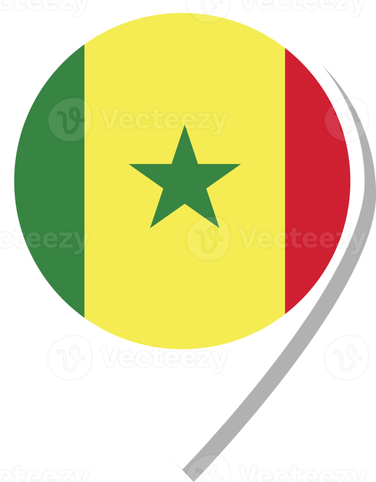 senegal flagga checka in ikon. png