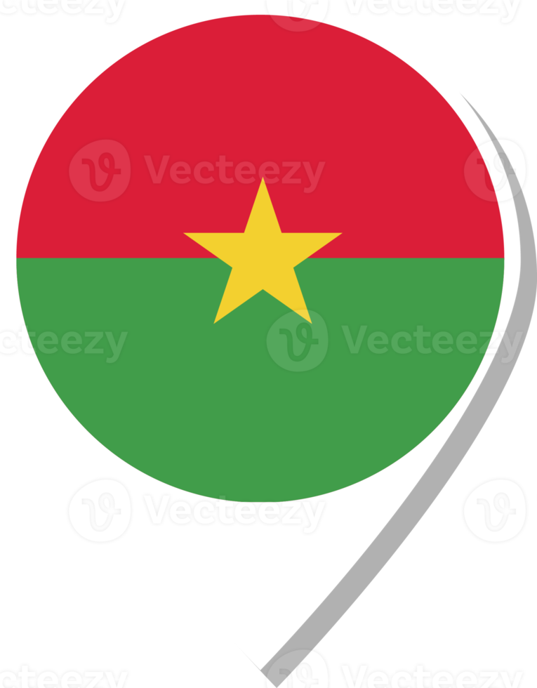 ícone de check-in da bandeira de Burkina Faso. png