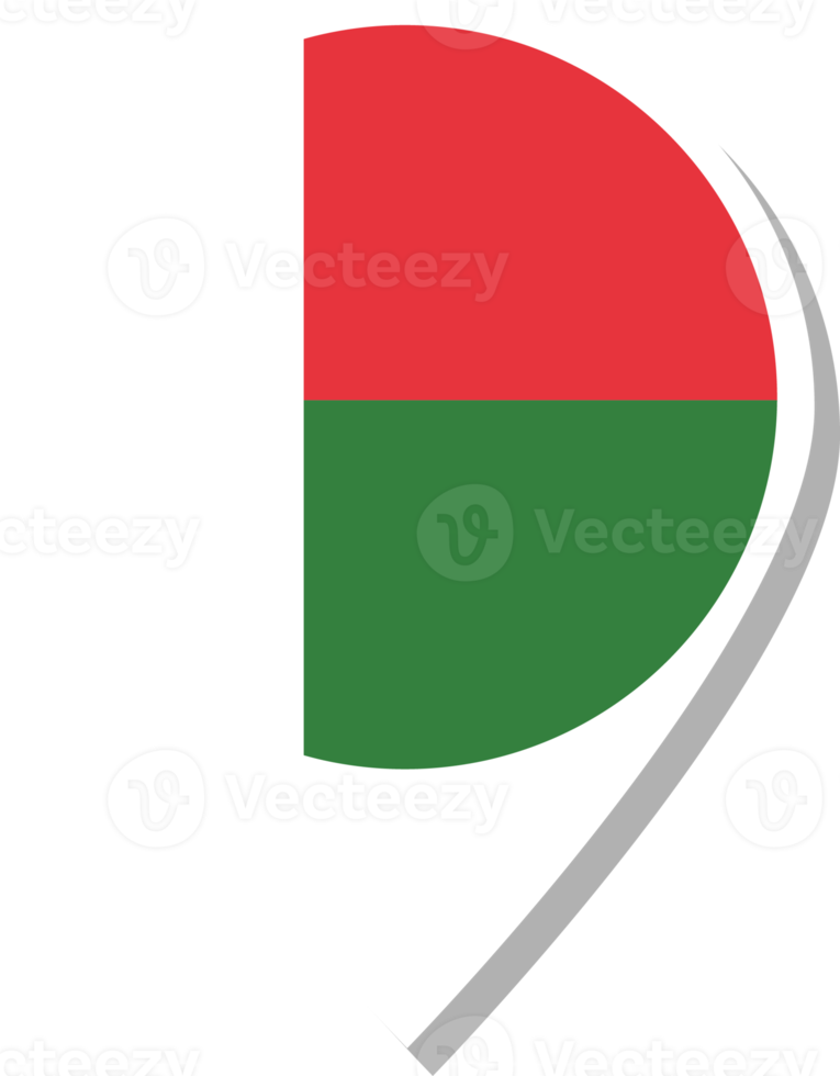 Madagascar flag check-in icon. png