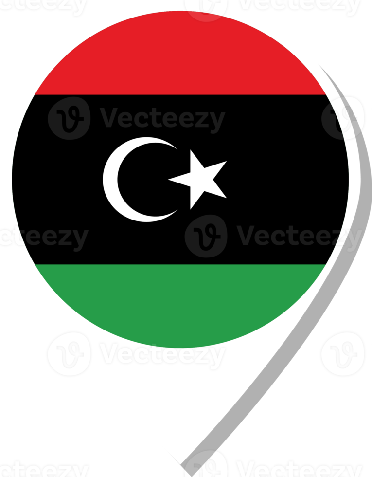 Libya flag check-in icon. png