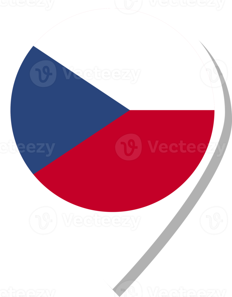 Check-in-Symbol mit tschechischer Flagge. png