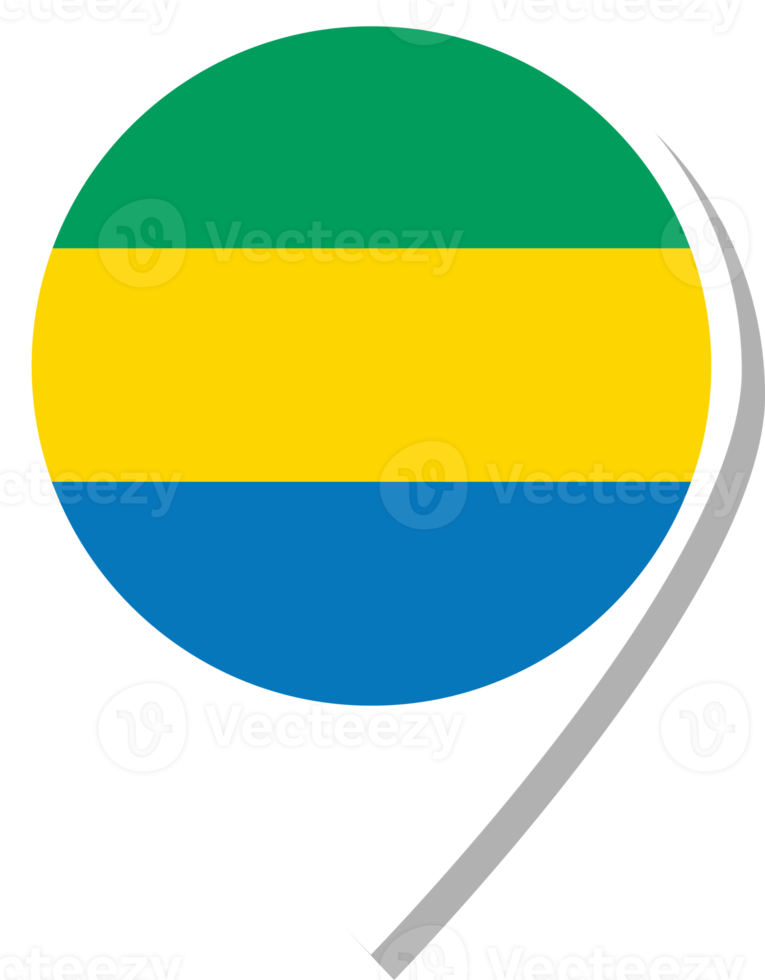 Gabon vlag Check in icoon. png