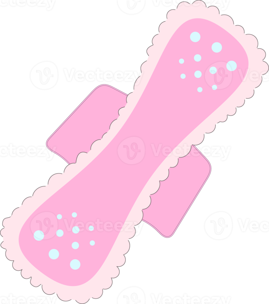 Damenbinde. Menstruation. Menstruationszyklus png