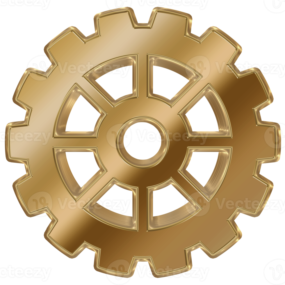 3d metallico interpretazione Ingranaggio. png