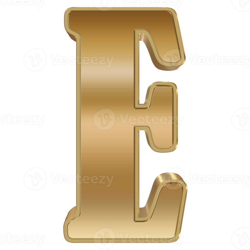 3D-Rendering Metallic-Alphabet-Design. png