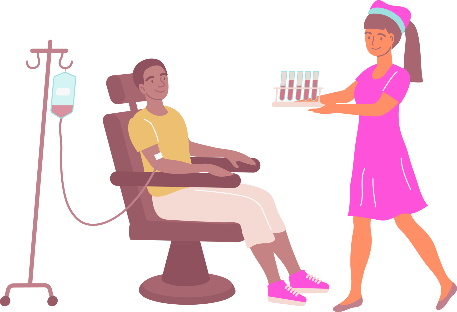 Free Nurse With A Patient Who Donates Blood 17052502 PNG With free-nurse-with-a-patient-who-donates-blood-17052502-png-with
