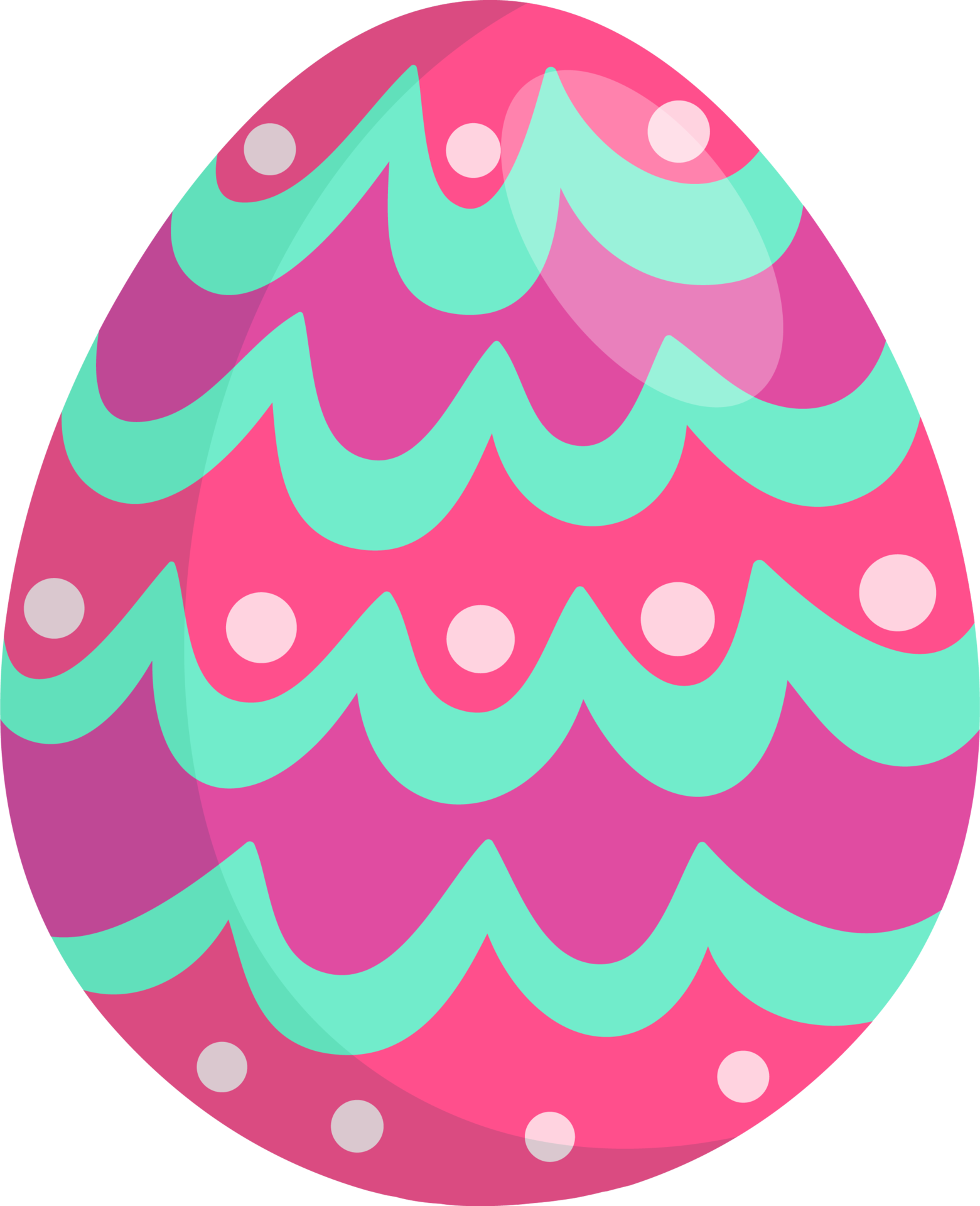 Free Pink and blue Easter egg 17052509 PNG with Transparent Background