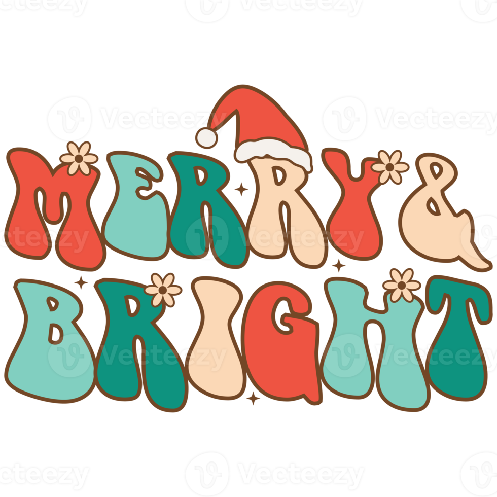 Retro Christmas PNG