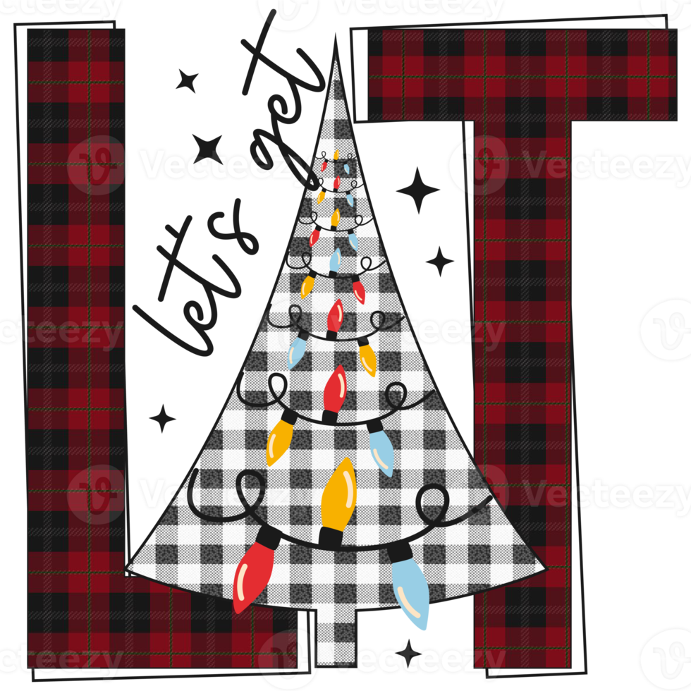 Natale bufalo plaid png sublimazione