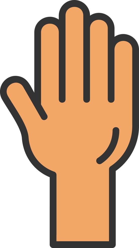 icono de vector de mano