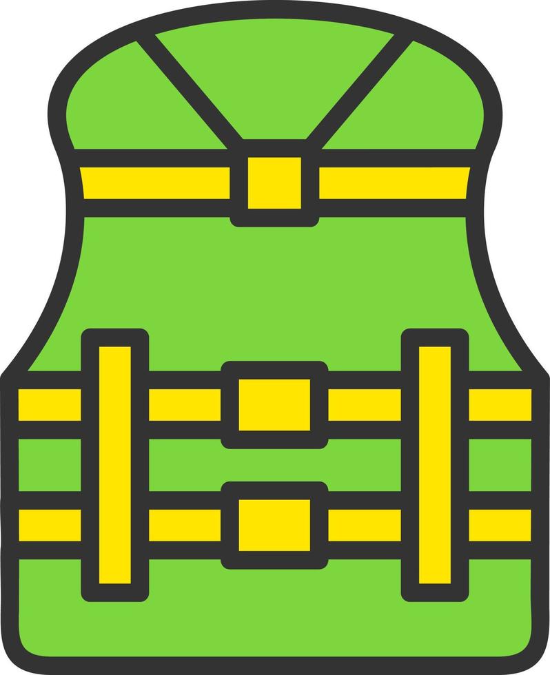 icono de vector de chaleco salvavidas