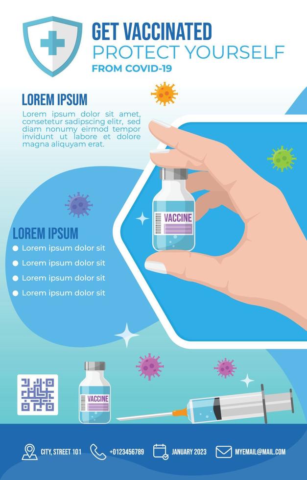 Covid 19 Vaccination Poster vector