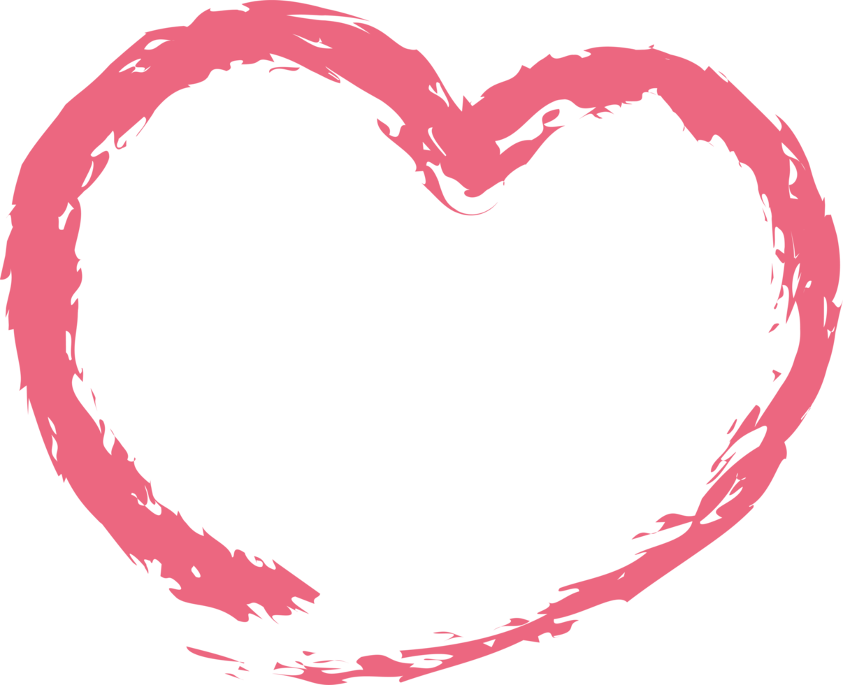 Hand drawn Heart Shape png