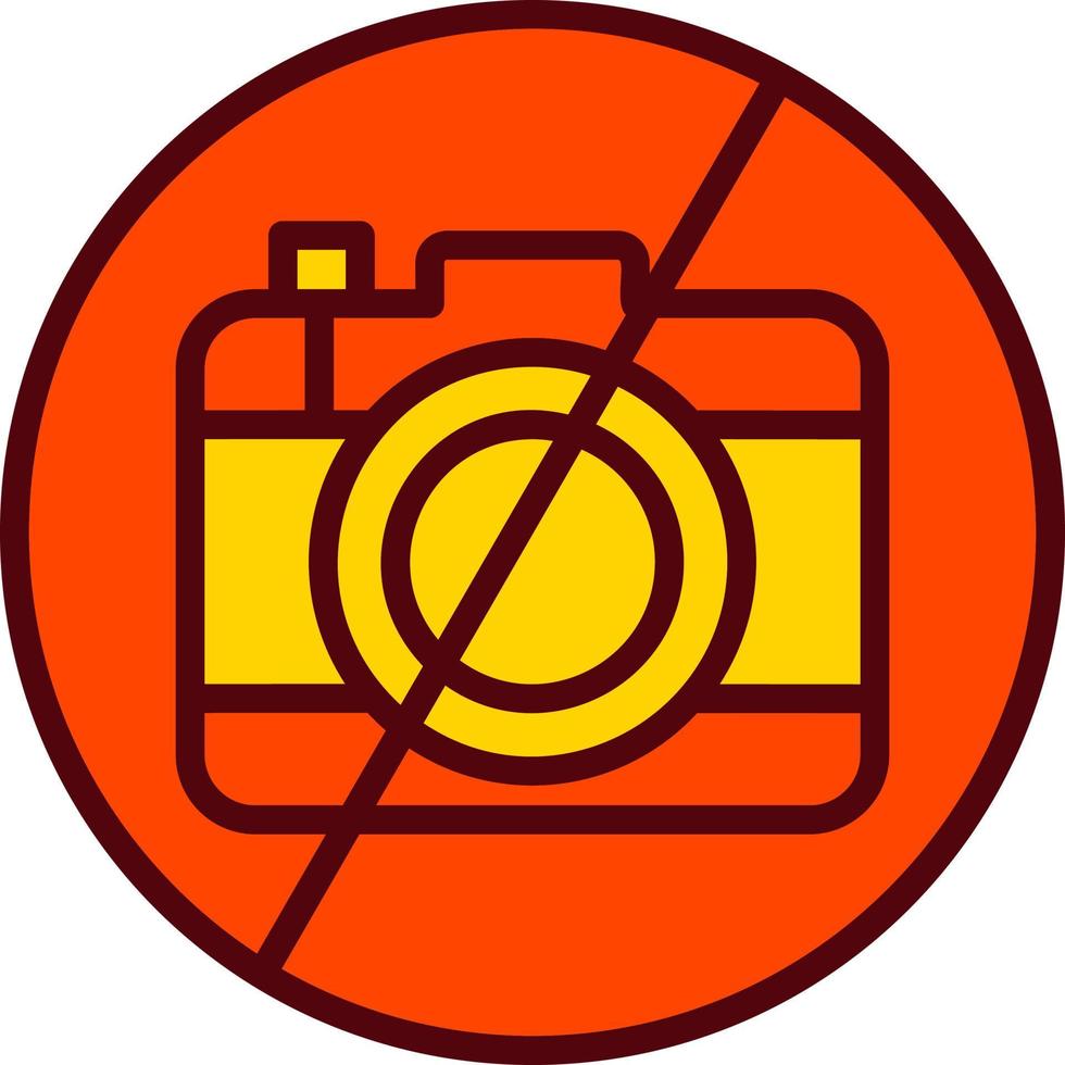 No Camera Vector Icon